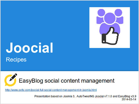 Joocial-EasyBlog social content management